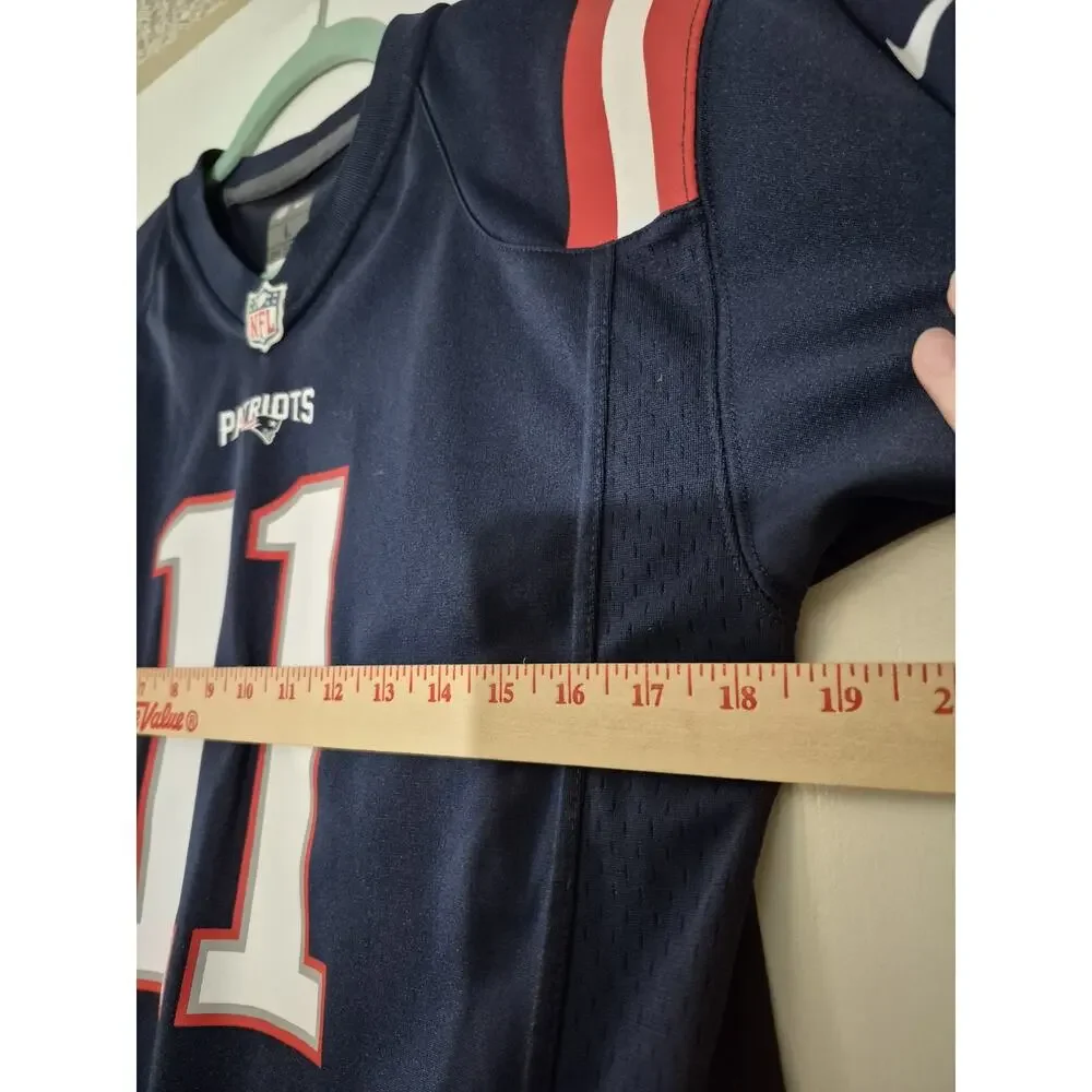 💥 Julian Edelman New England Patriots Nike NFL Jersey Size Youth L D6